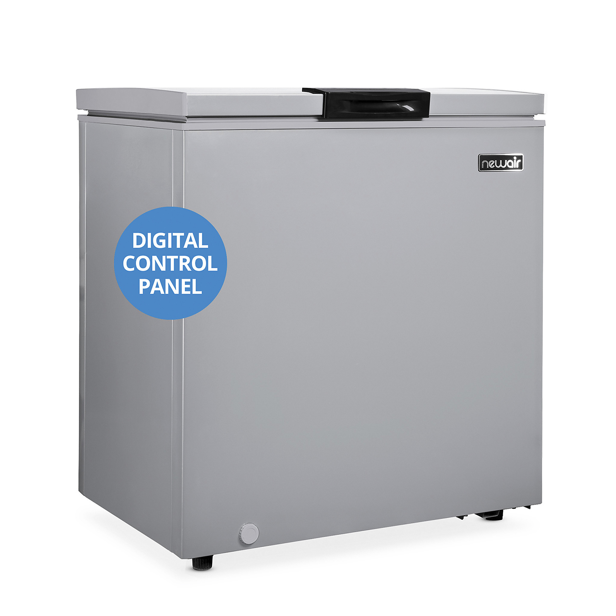 Newair, 5 Cu.Ft. Mini Chest Deep Freezer, Cool Gray, Freezer Capacity 5 ft³, Model# NFT050GA00